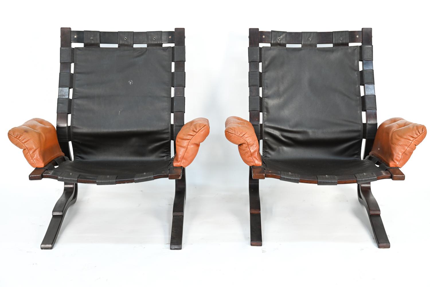 Pair of Solheim for Rykken Highback Lounge Chairs 7