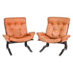 Pair of Solheim for Rykken Highback Lounge Chairs