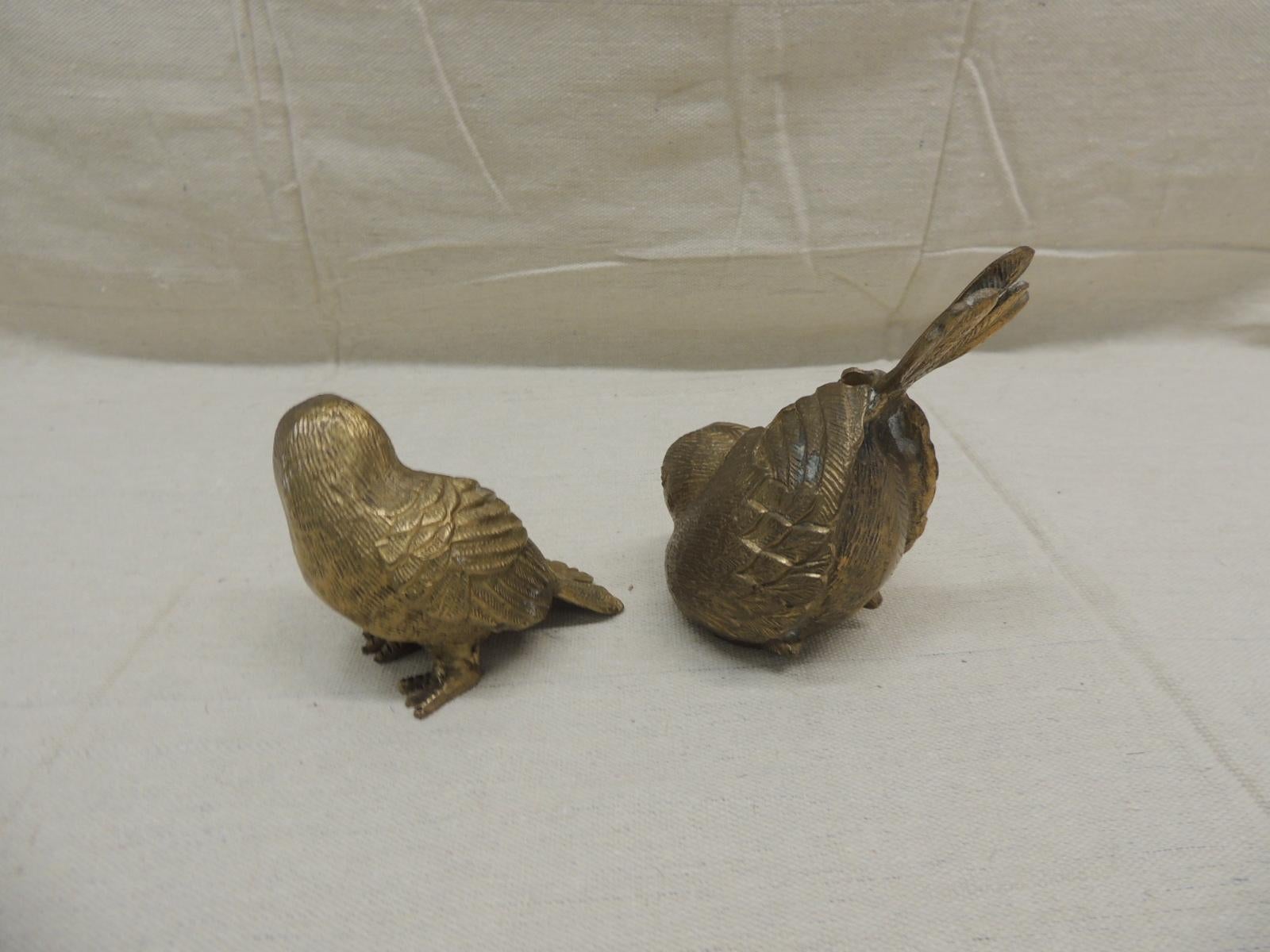 vintage brass bird