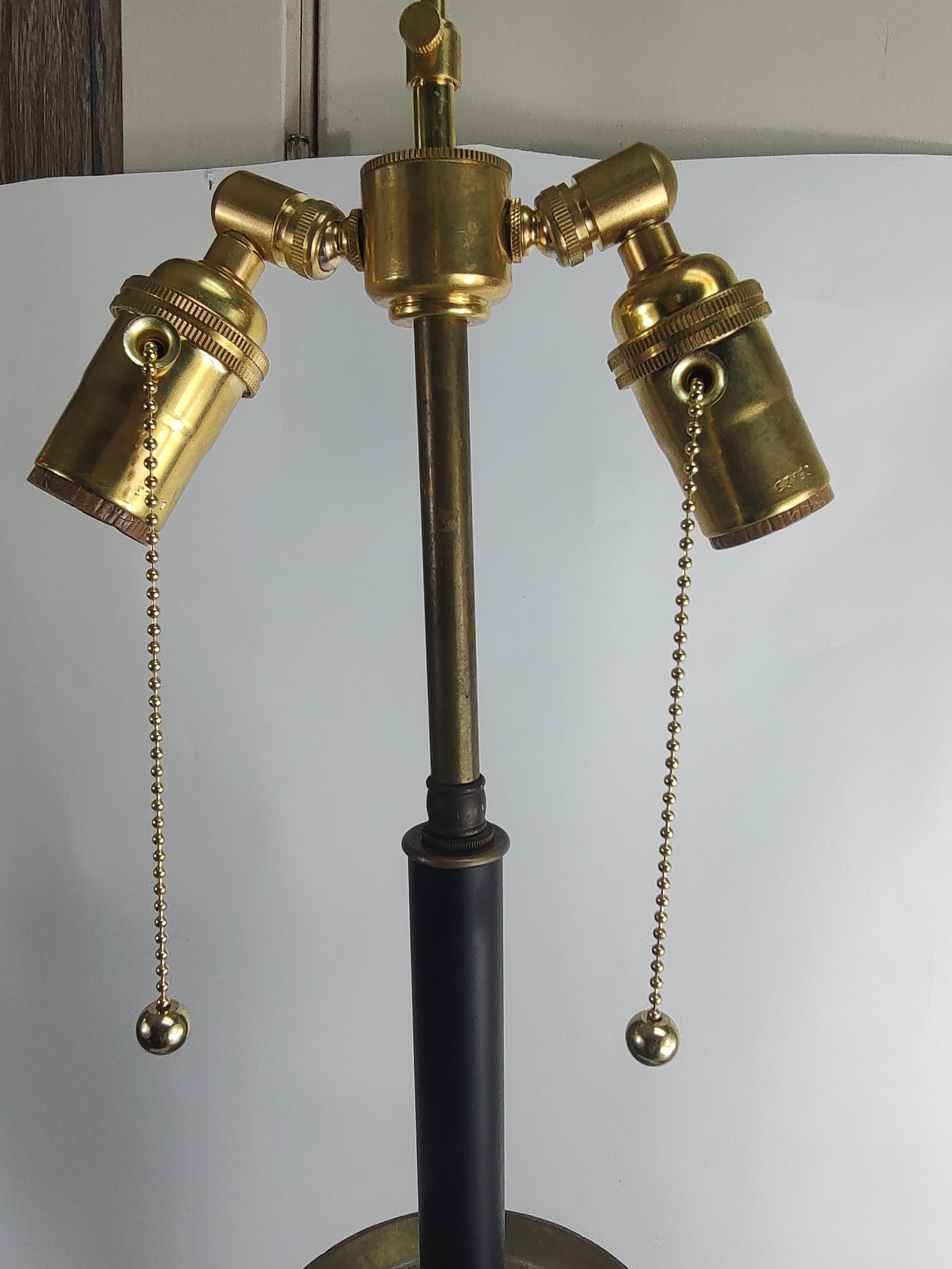 Pair of Solid Brass Ecclesiastical Candlesticks Lamped C1910 For Sale 4