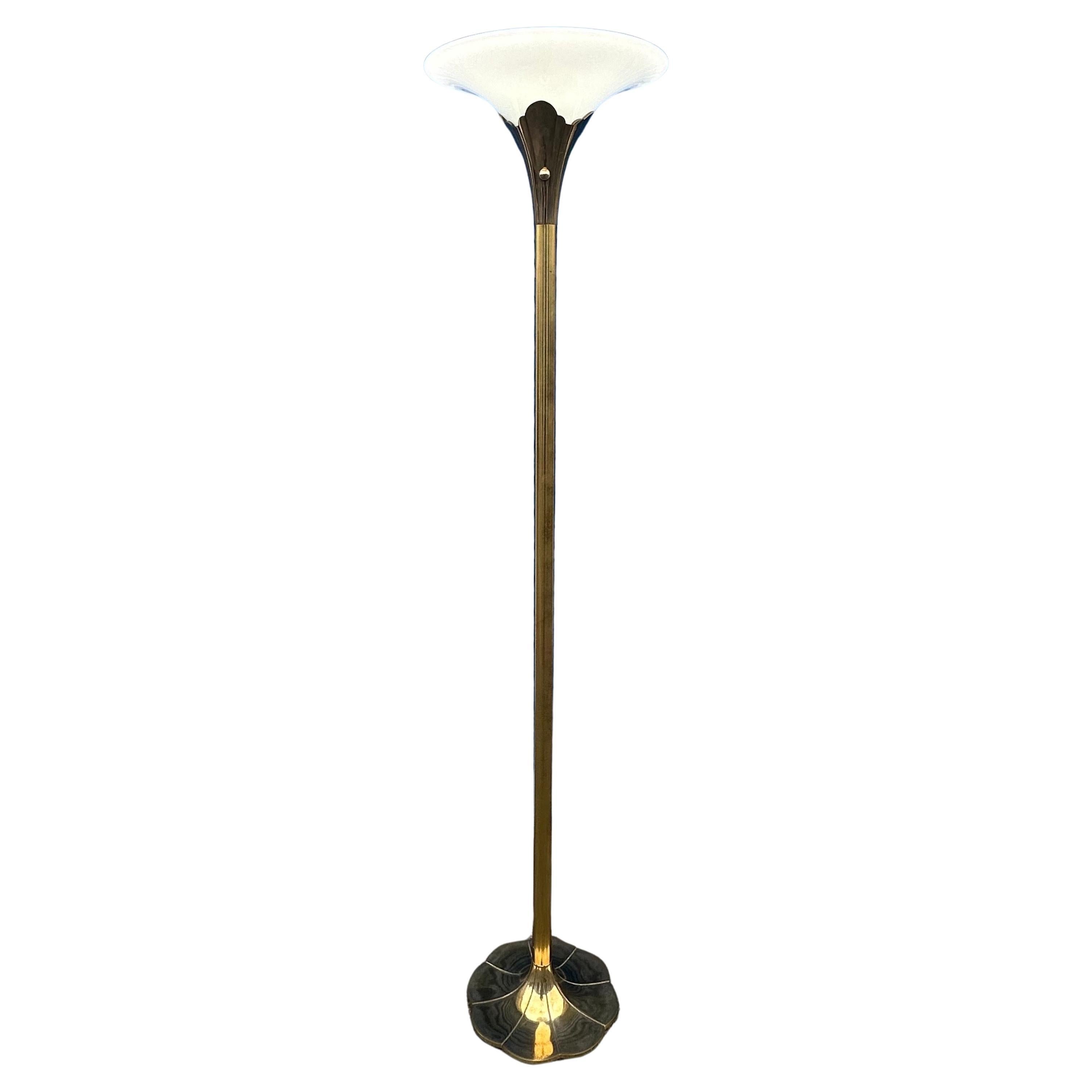 Hollywood Regency Pair of Solid Brass 