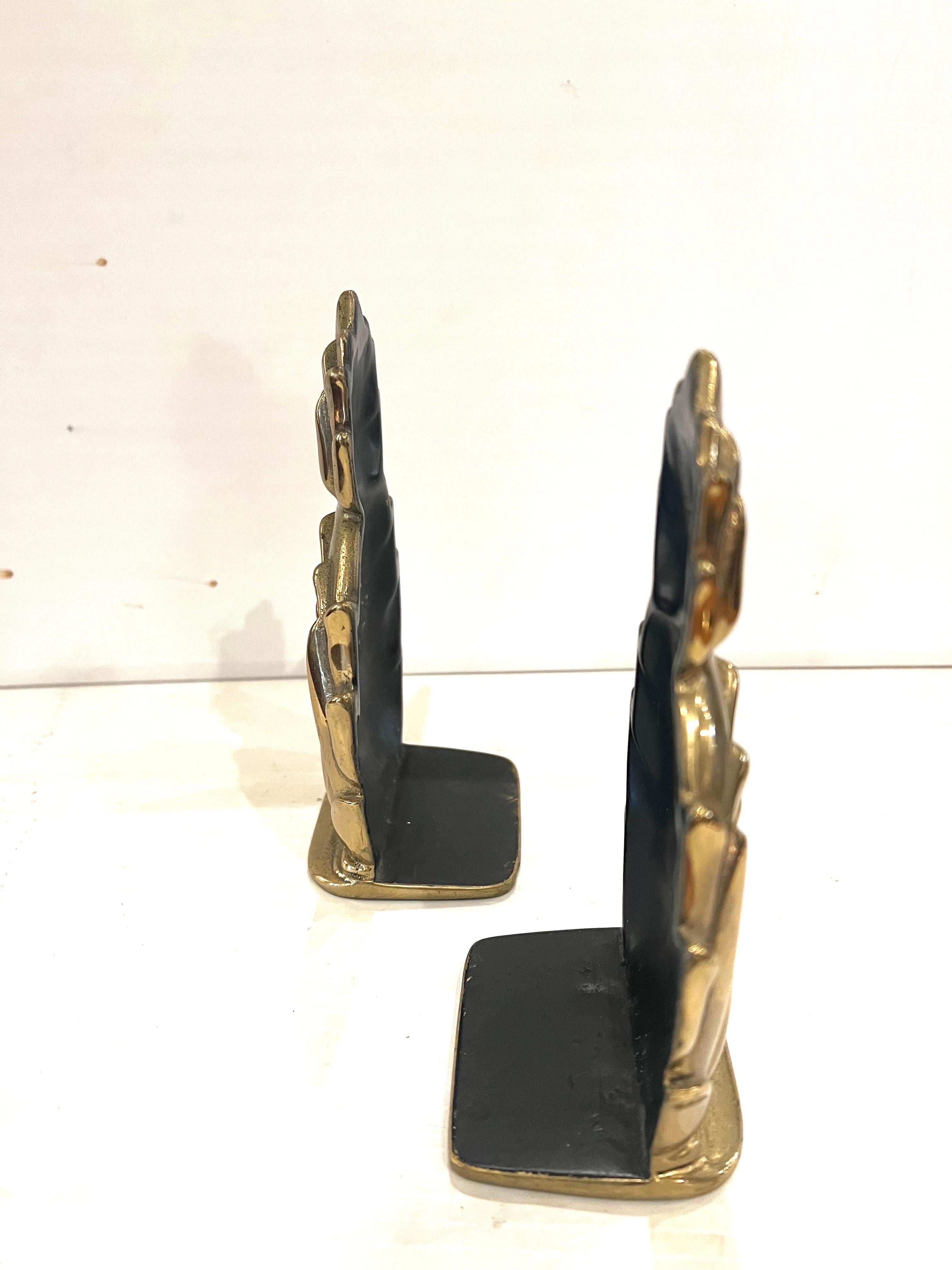 brass pineapple bookends