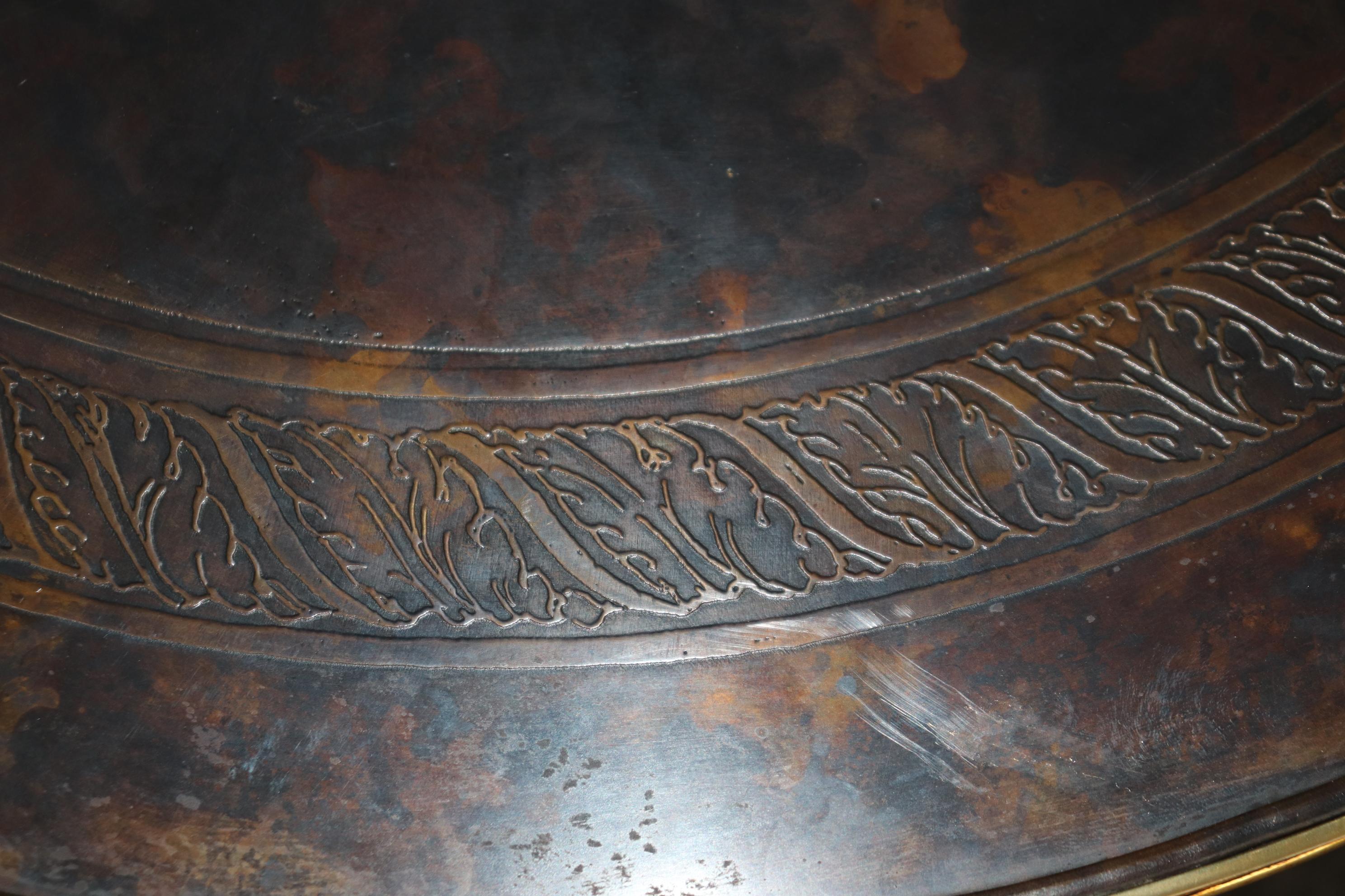 Pair of Solid Brass or Bronze Patinated Gueridons by Century Furniture Company For Sale 3