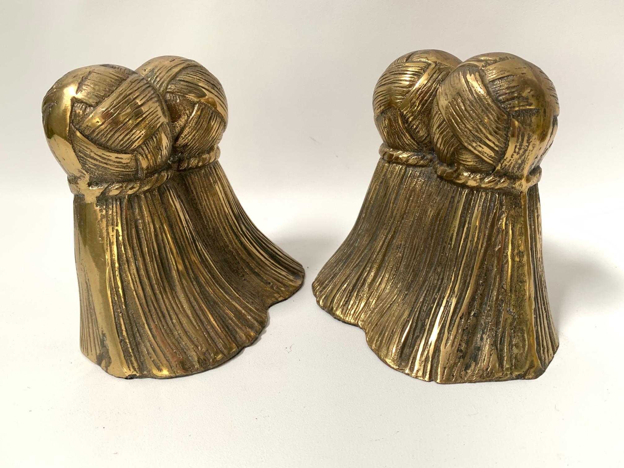 solid brass bookends