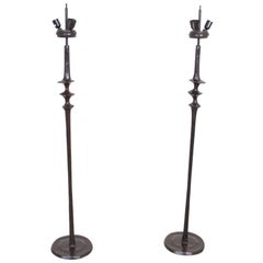 Antique And Vintage Floor Lamps 9 955 For At 1stdibs Pair Of Solid Cast Bronze Floor Lamps France 1970