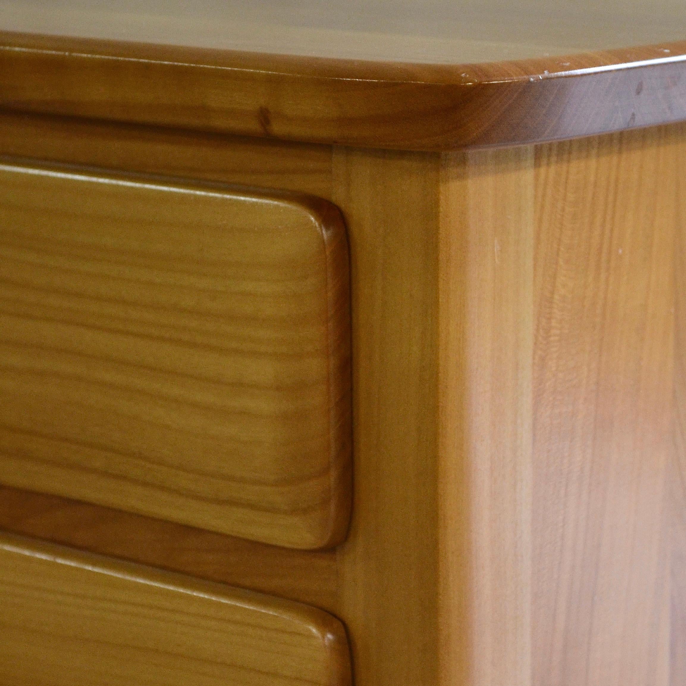 Pair of solid cherry nightstands, Sproll, Switzerland, 1980's 3
