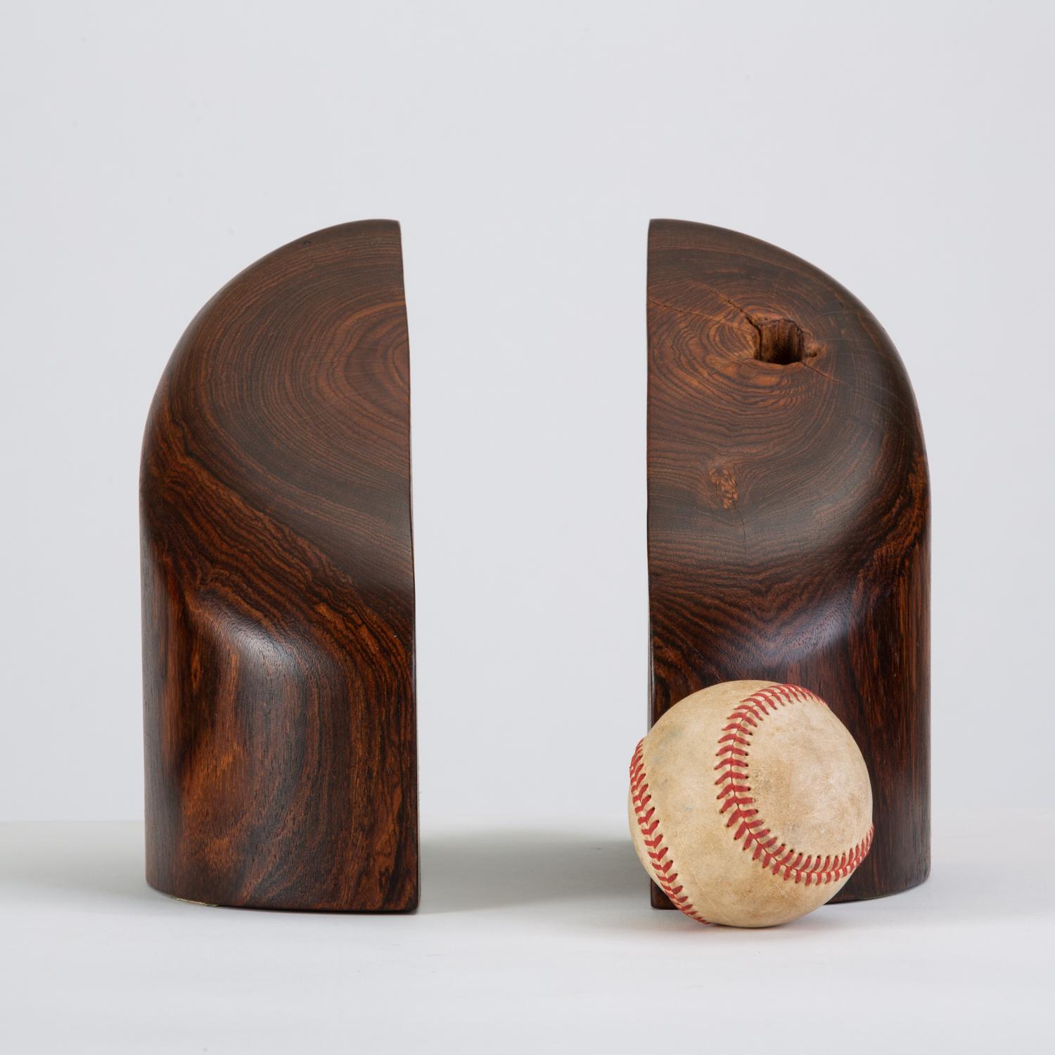 Mid-Century Modern Pair of Solid Cocobolo Bookends by Don Shoemaker for Señal 