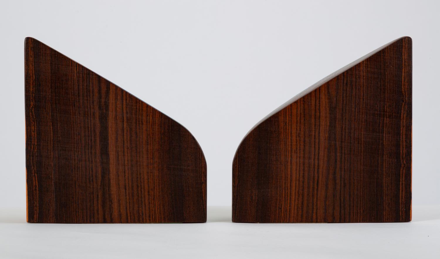 Pair of Solid Cocobolo Bookends by Don Shoemaker for Señal  2
