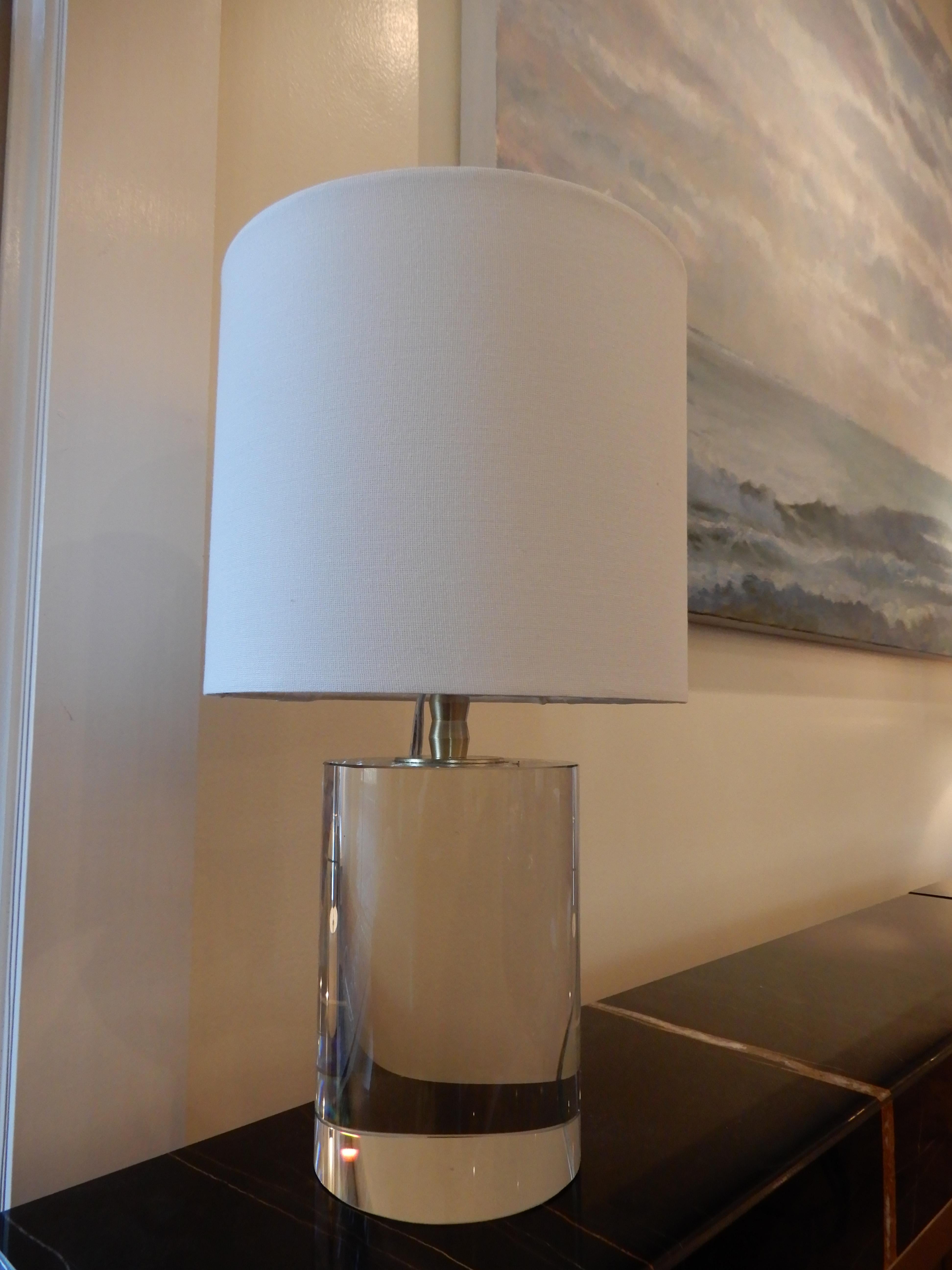 solid crystal table lamps