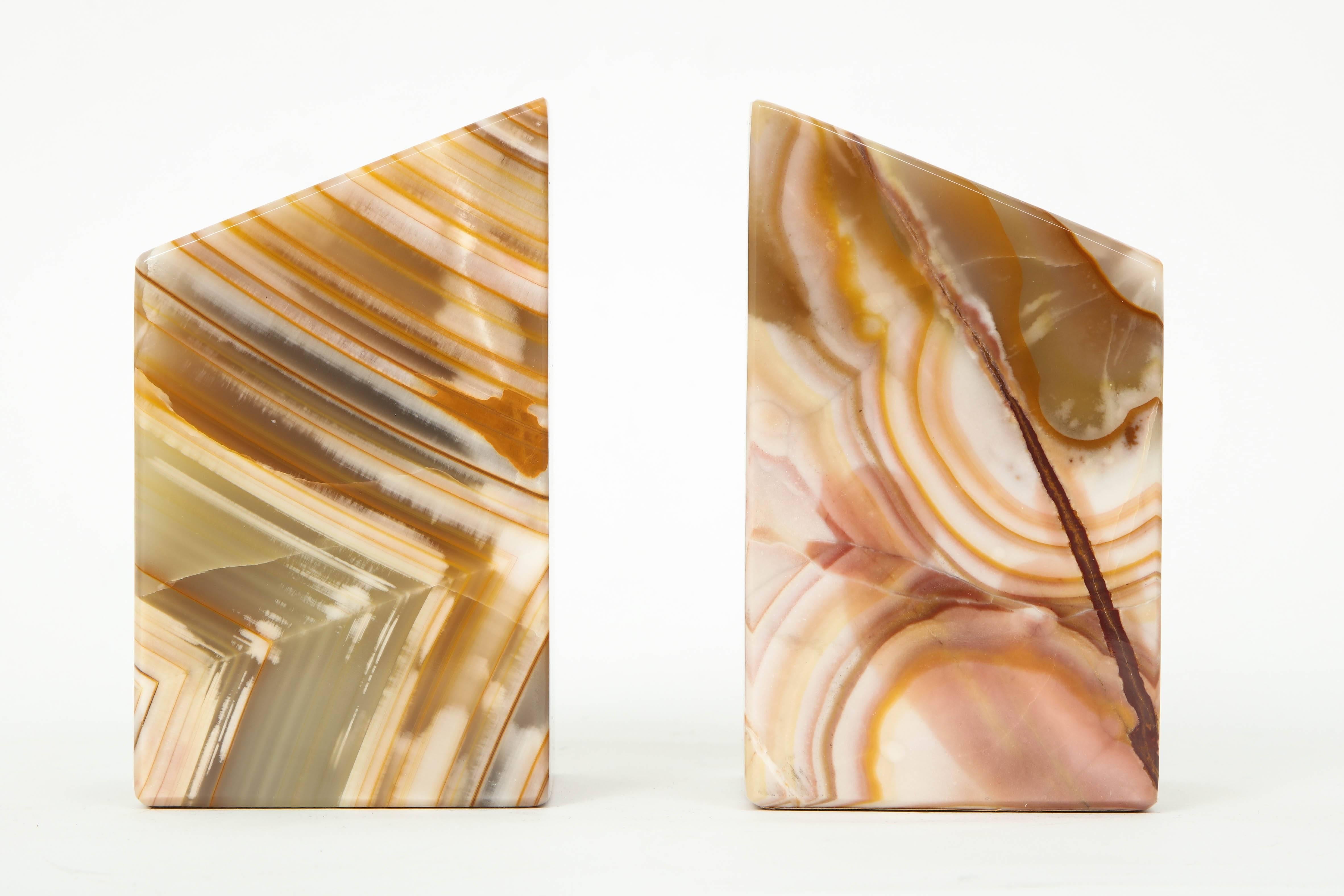 Pair of Solid Onyx Bookends 1