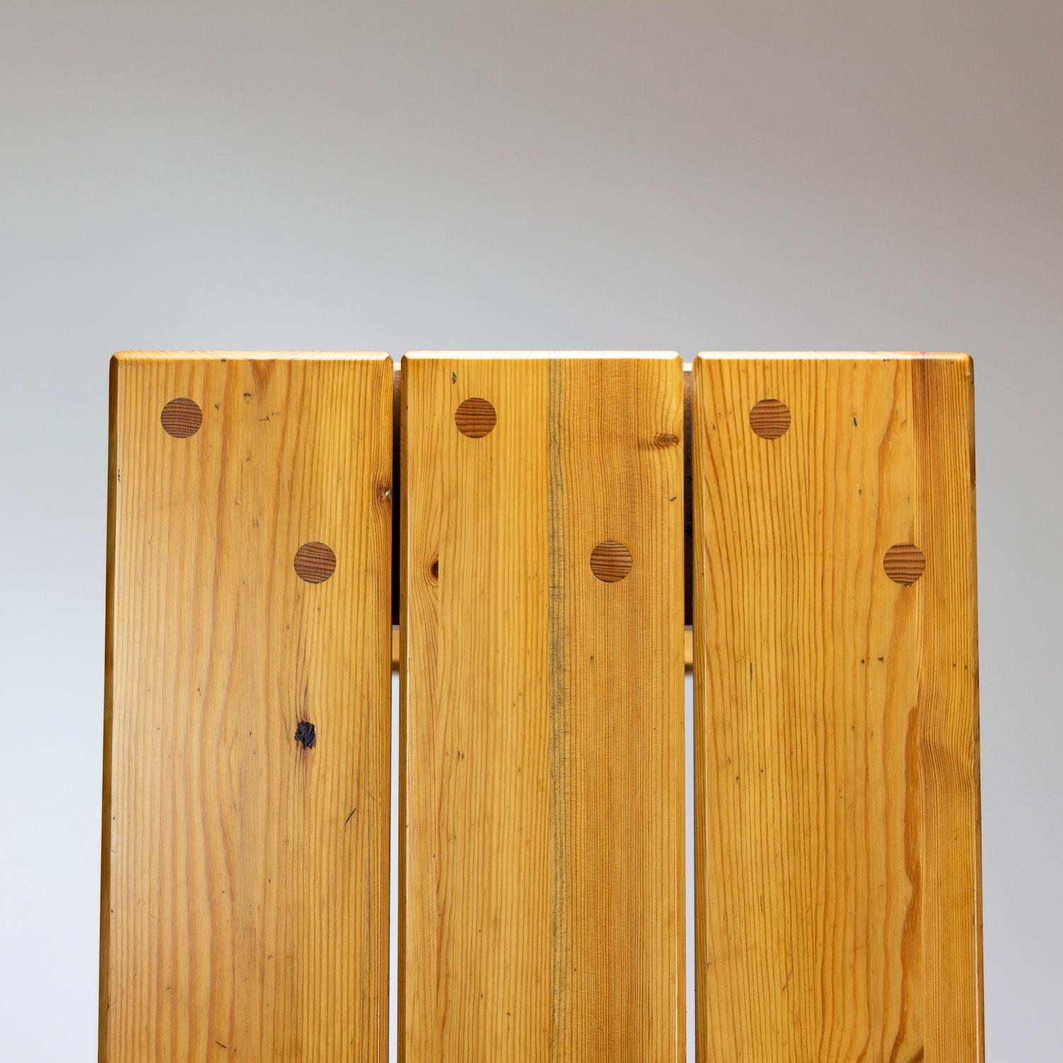 Pair of Solid Pine Benches, Sweden, 1960s 6