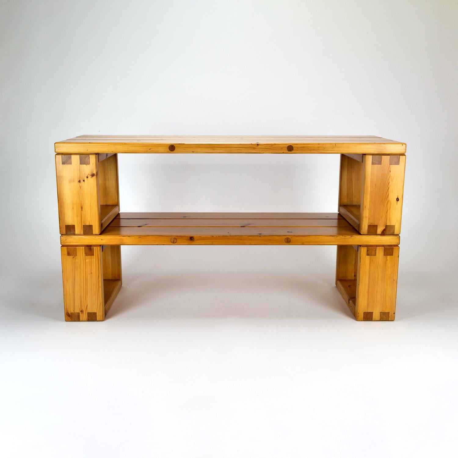 Mid-20th Century Pair of Solid Pine Benches, Sweden, 1960s