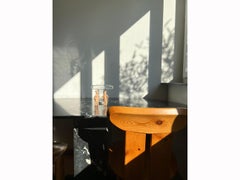 Pair of Solid Pine Postmodern 1970s Chairs in the manner of Mario Marenco