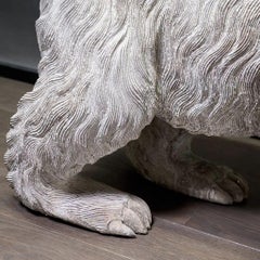 Pair of Solid Wood Bear Sculptures Black Forest Style