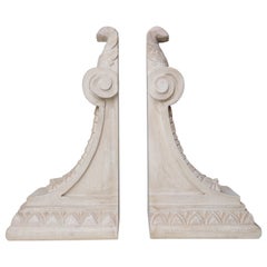 Vintage Pair of Solid Wood Corbels