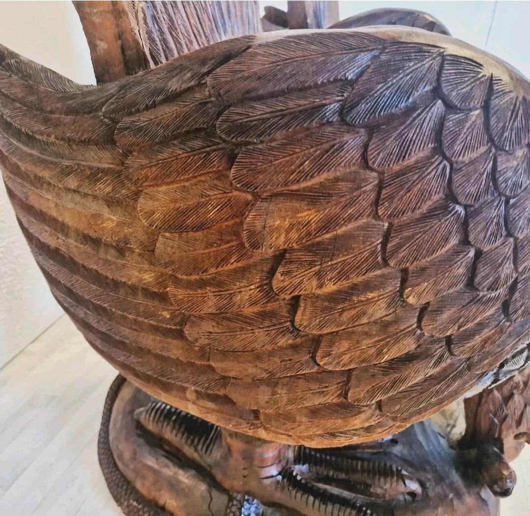 Pareja de Sillones Águila de Madera Maciza en venta 1