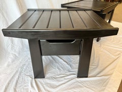 Pair of Solid Wood Mid to Late 20th Century One Drawer End Tables or Nightstands