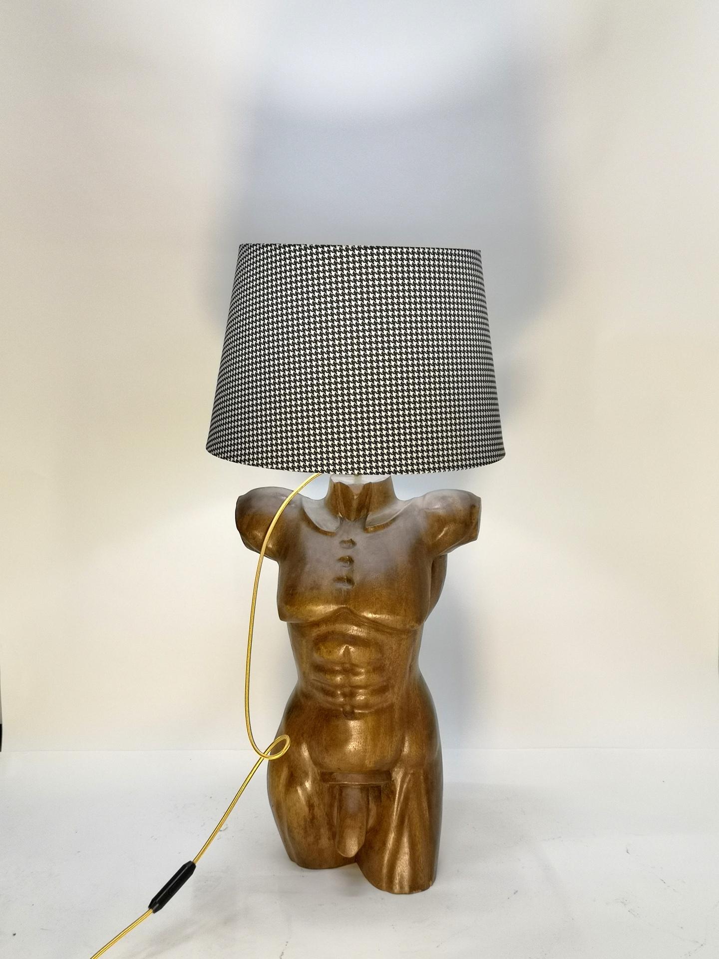female torso lamp