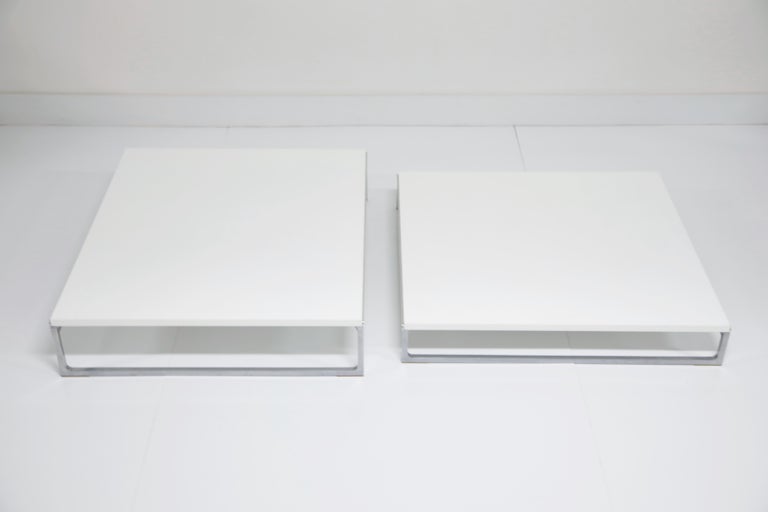 Pair of 'Solo' Nesting Coffee Tables by Antonio Citterio for B&B Italia For Sale 7