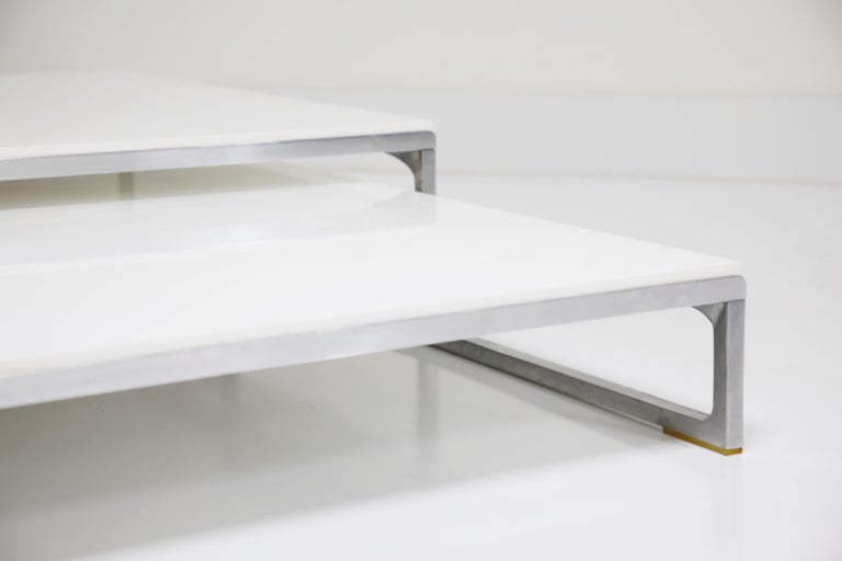 Pair of 'Solo' Nesting Coffee Tables by Antonio Citterio for B&B Italia For Sale 10