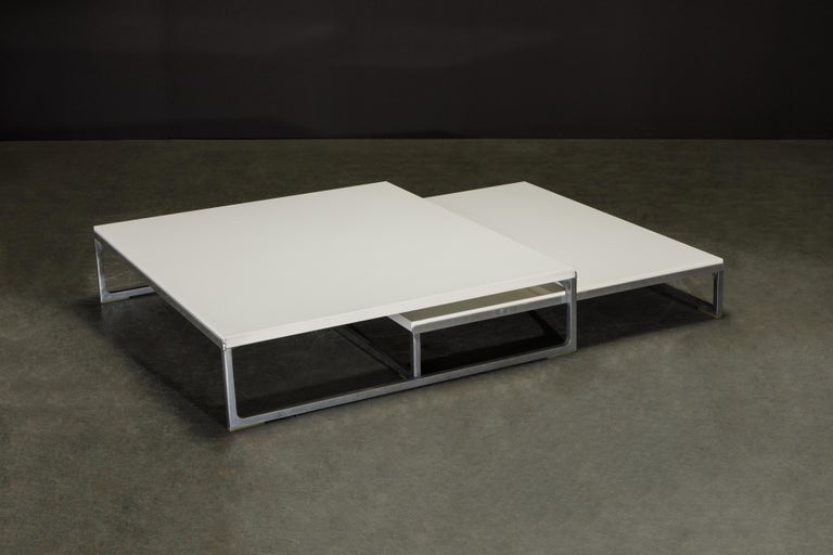 Pair of 'Solo' Nesting Coffee Tables by Antonio Citterio for B&B Italia For Sale 1