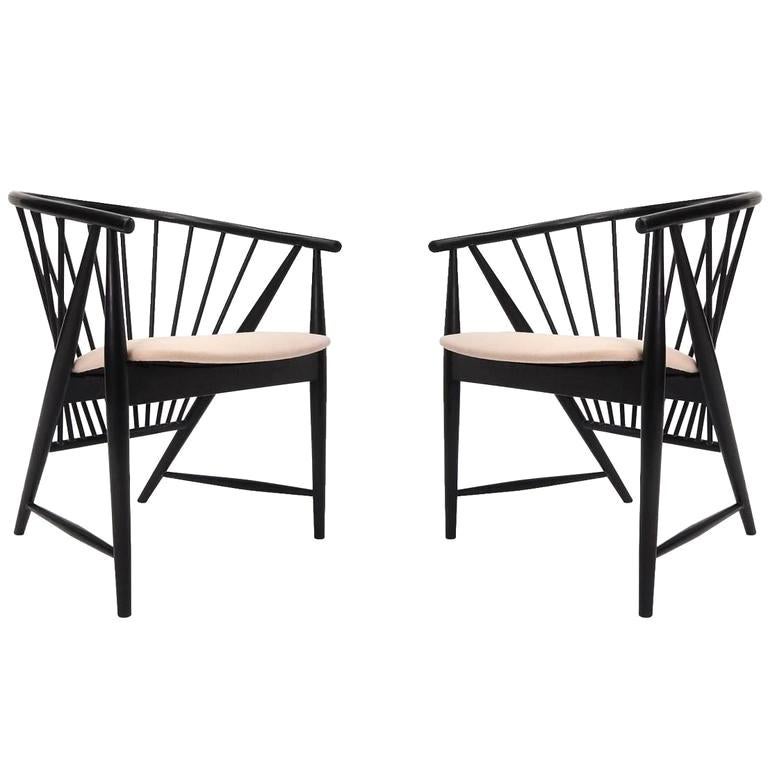 Pair of Sonna Rosen "Sunfeather" Lounge Chairs For Sale