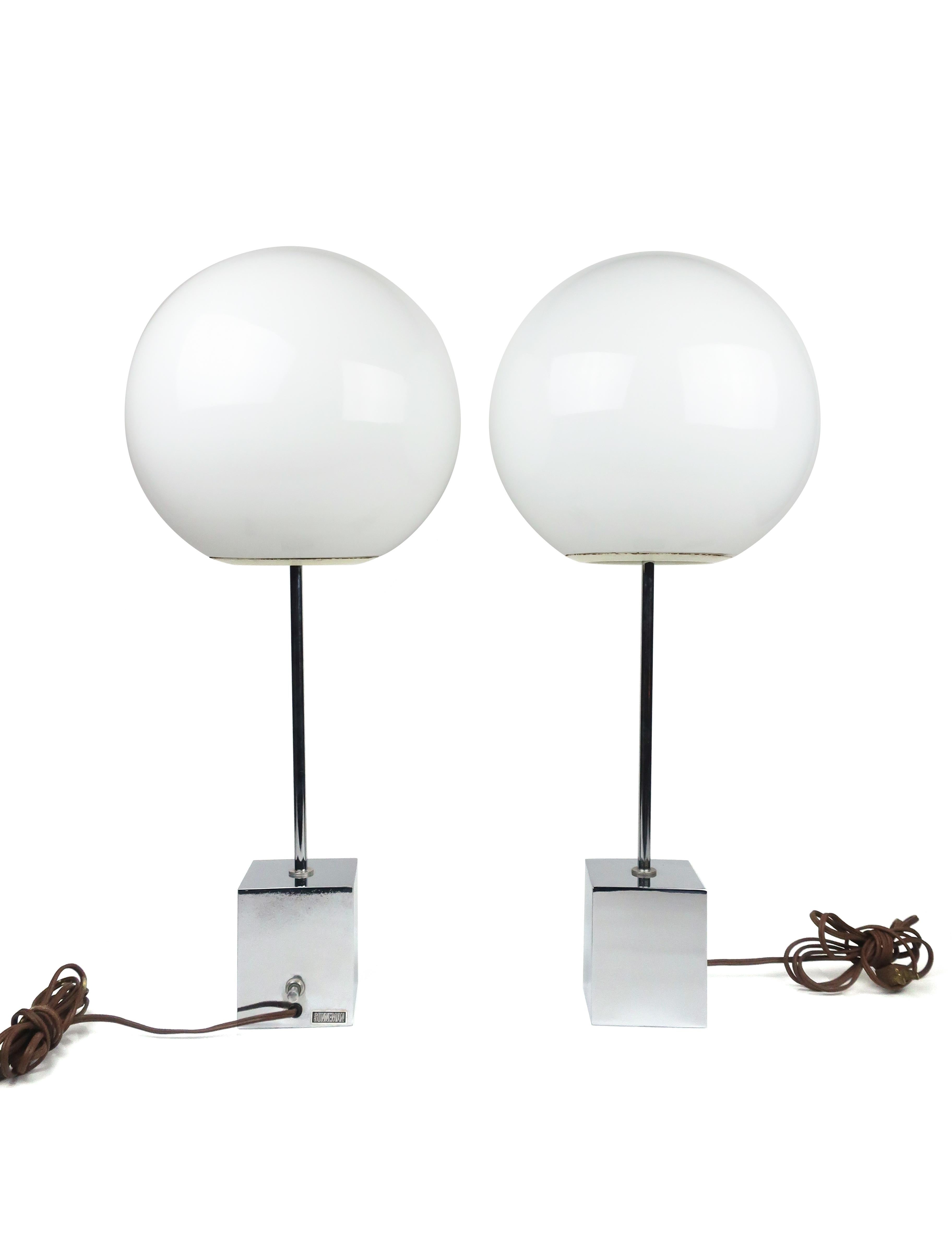 Pair of Sonneman Lollipop Table Lamps 1