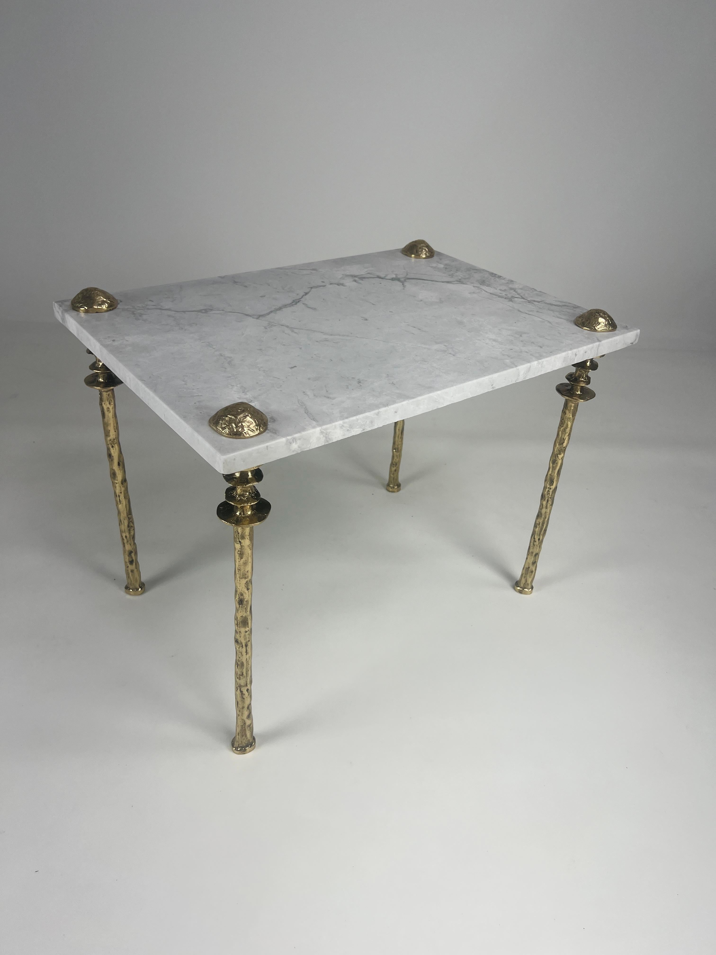 Coppia di tavolini Sorgue, bronzo dorato - di Bourgeois Boheme Atelier in vendita 8