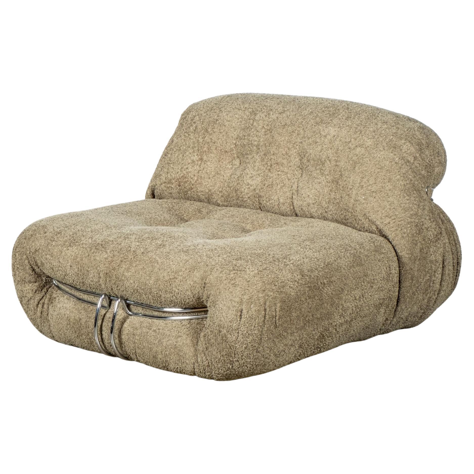 Paar Soriana-Stühle von Afra & Tobia Scarpa, neu gepolstert, Paar (Postmoderne) im Angebot