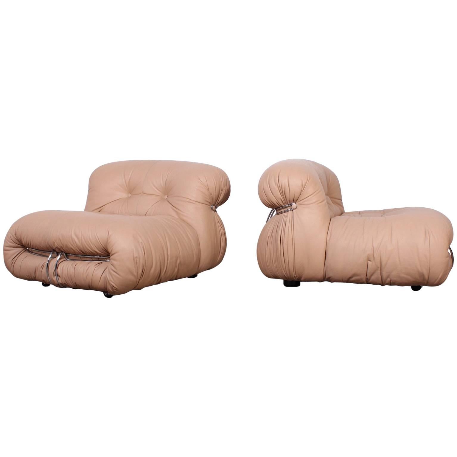 Pair of Soriana Chairs by Tobia and Afra Scarpa