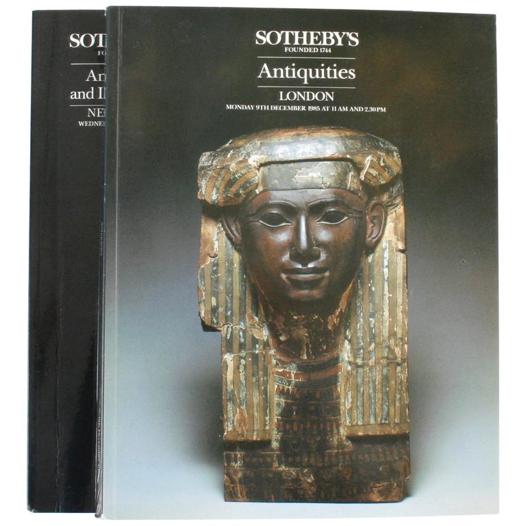 Pair of Sotheby's Catalogues on Antiquities and Islamic Art For Sale at