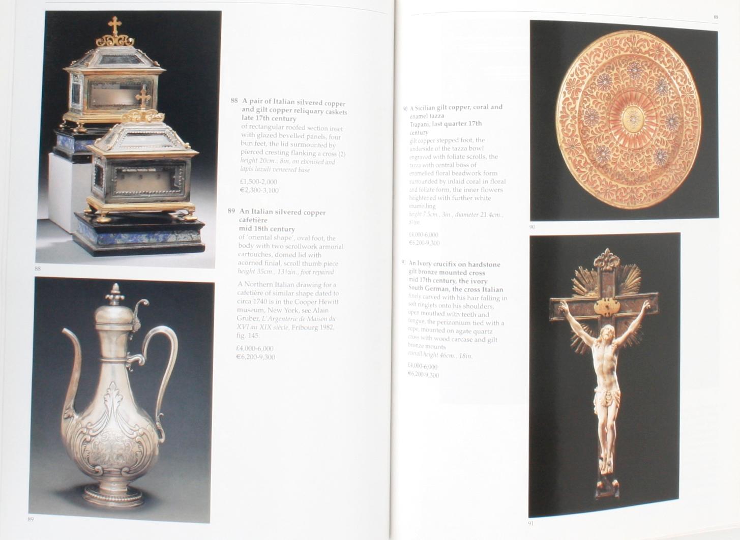 Pair of Sotheby's Catalogues on Fine Decorative Arts: Medieval & Renaissance 1