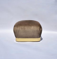 Pair of Soufflé Ottomans by Karl Springer