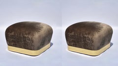 Coppia di pouf Soufflé di Karl Springer