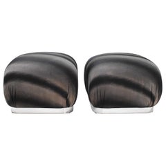 Pair of Souffle Poufs by Weiman