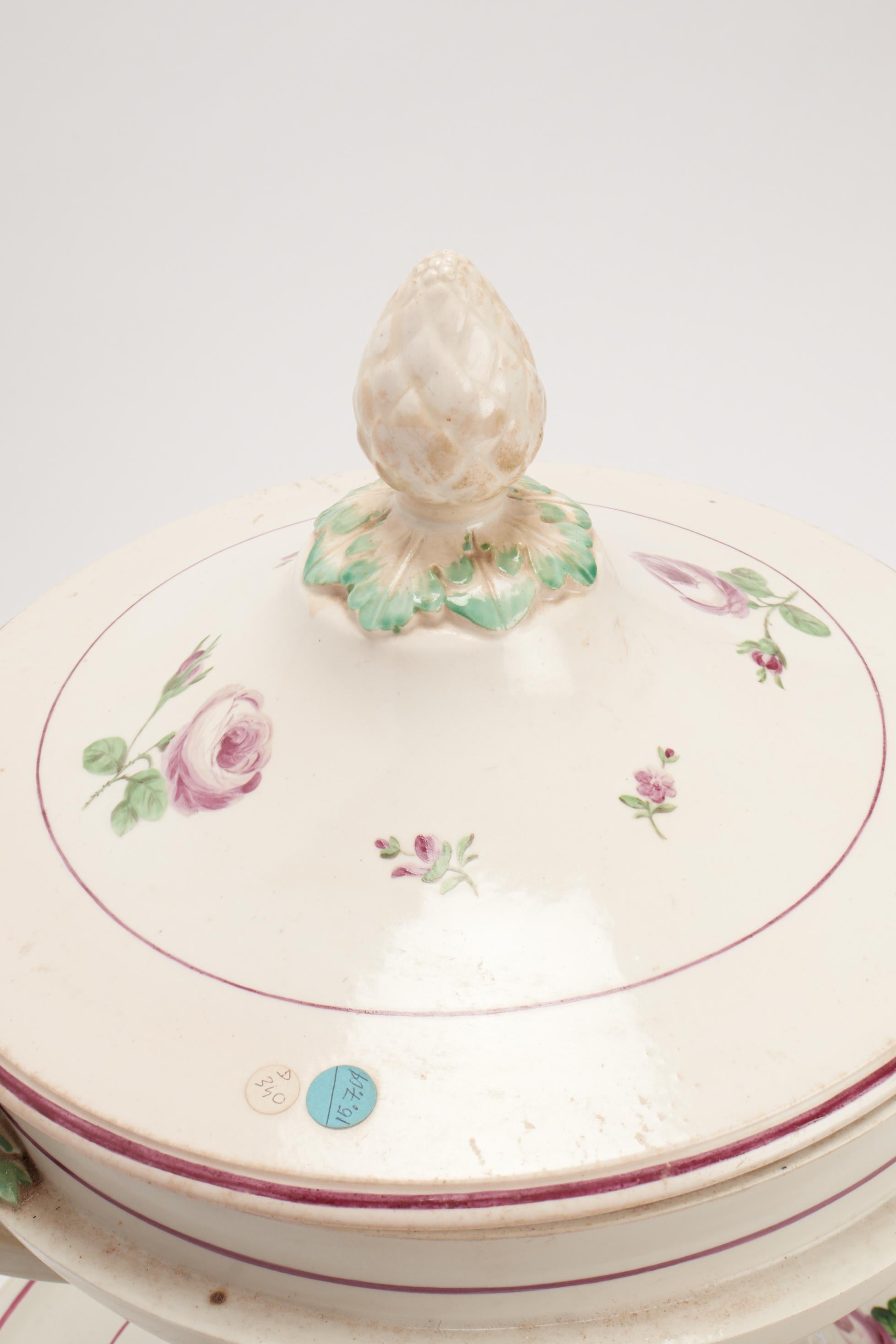 XVIII secolo Coppia di terrine per zuppa antica manifattura di Vienna, Austria 1770. in vendita