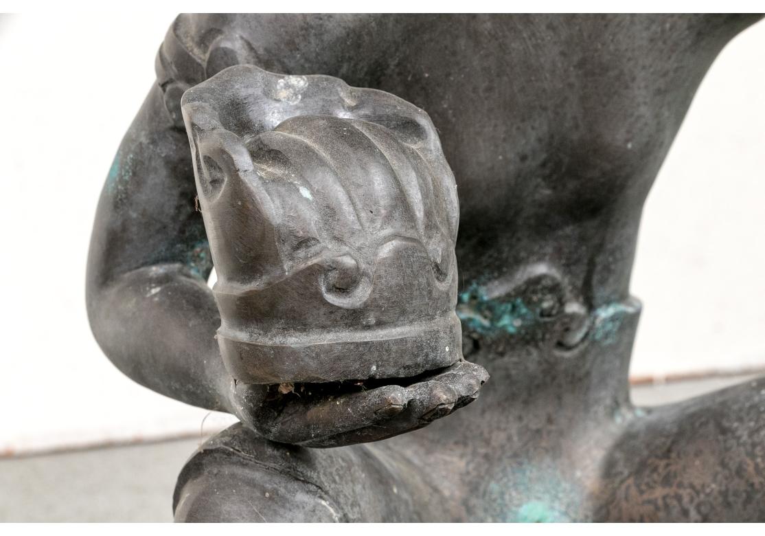 Coppia di figure di scimmie in bronzo fuso dell'Asia meridionale in vendita 5