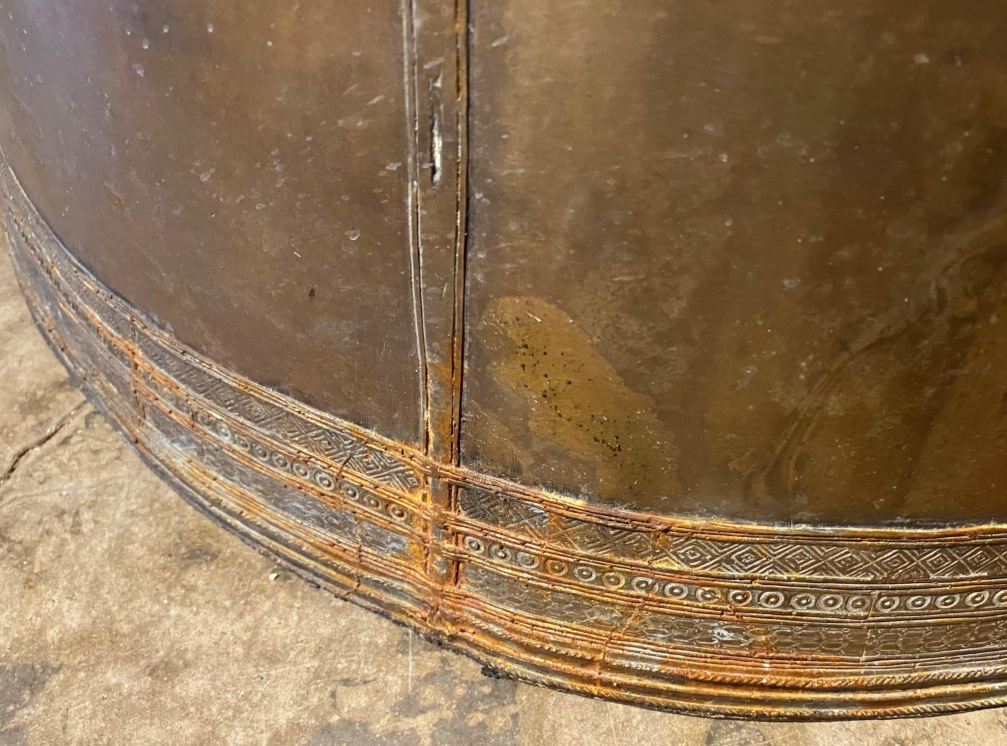 Pareja de Tambores de Lluvia del Sudeste Asiático en Bronce en venta 4