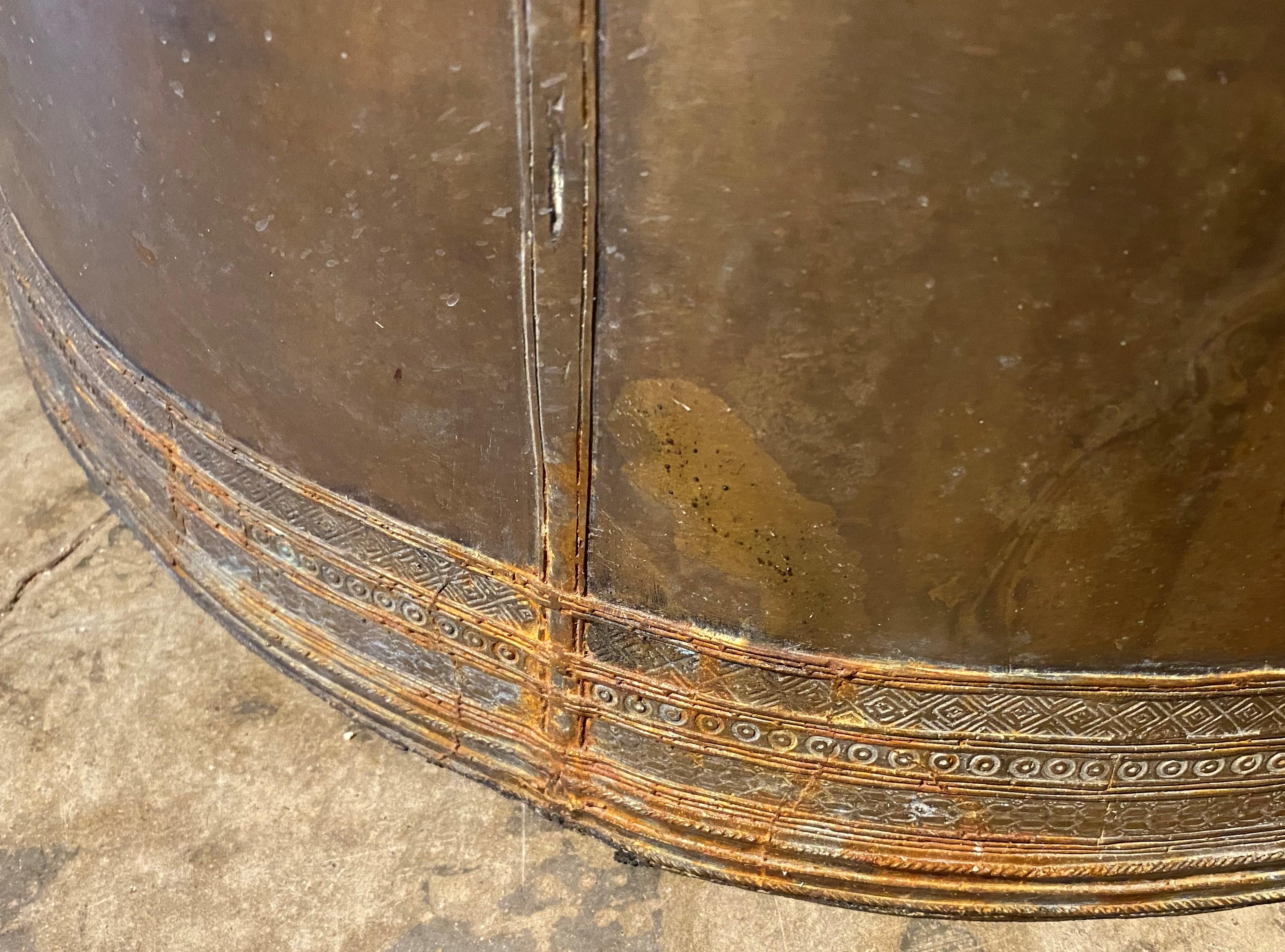 Pair of Southeast Asian Rain Drums in Bronze For Sale 6