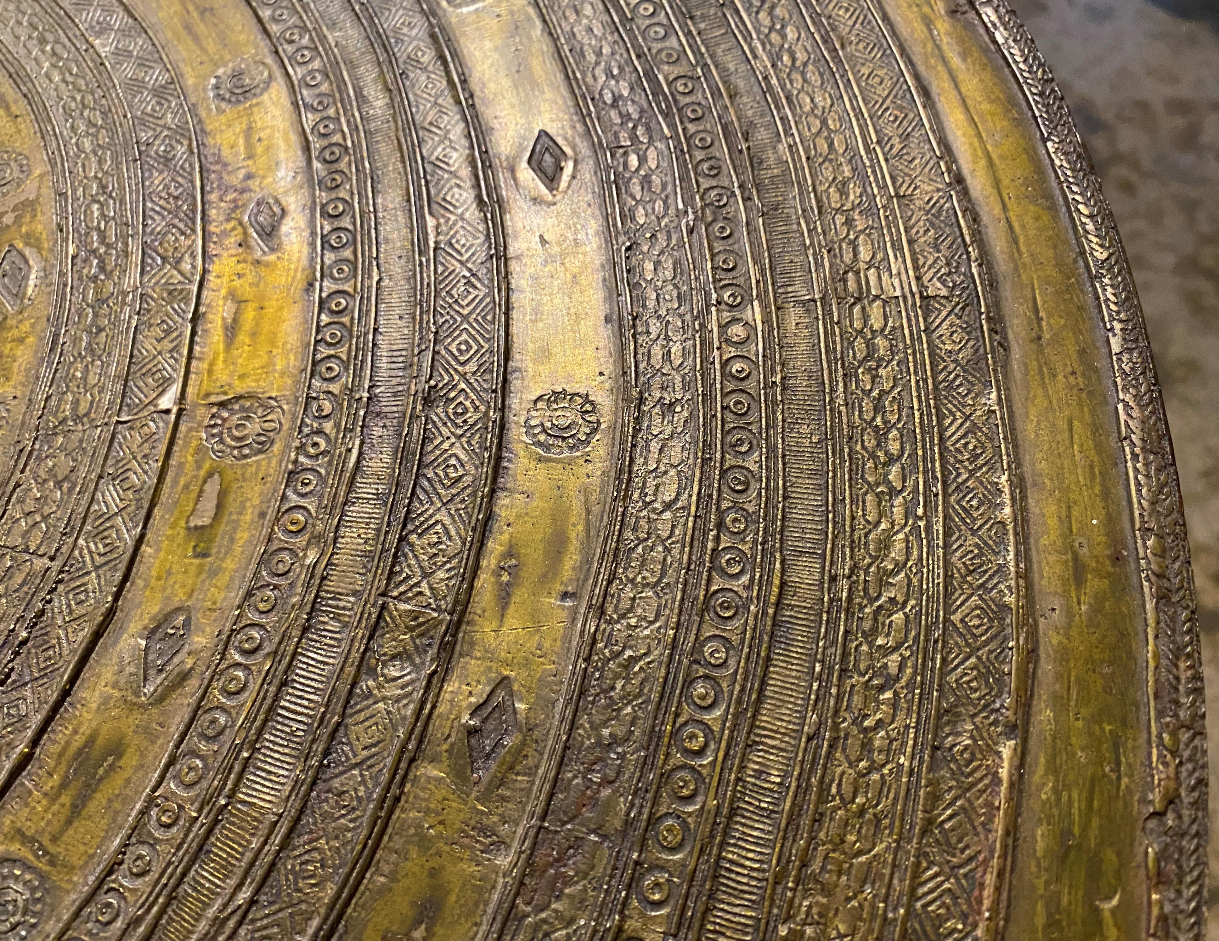 Paire de tambours de pluie en bronze d'Asie du Sud-Est en vente 1
