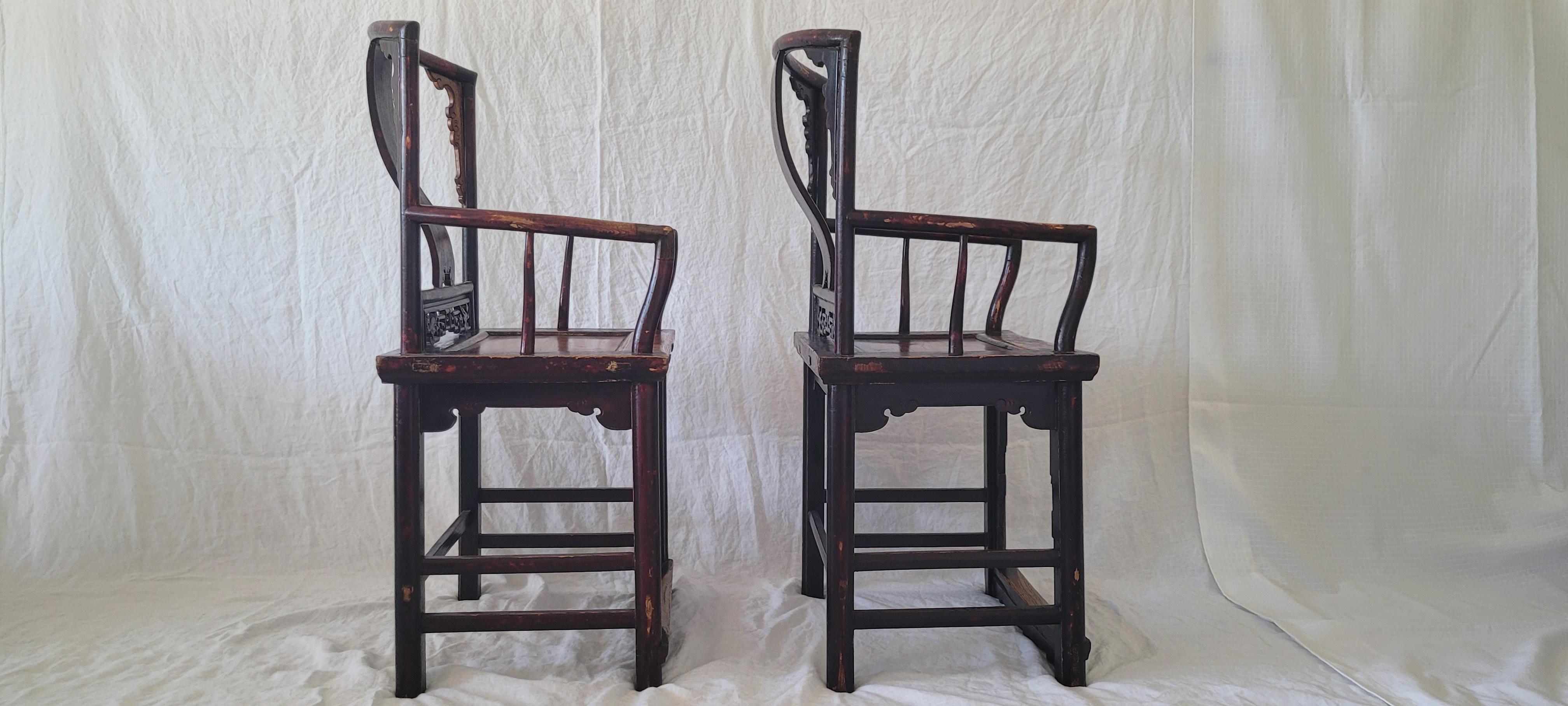 Pair of Southern Official's Hat Chairs - 19th Century For Sale 3