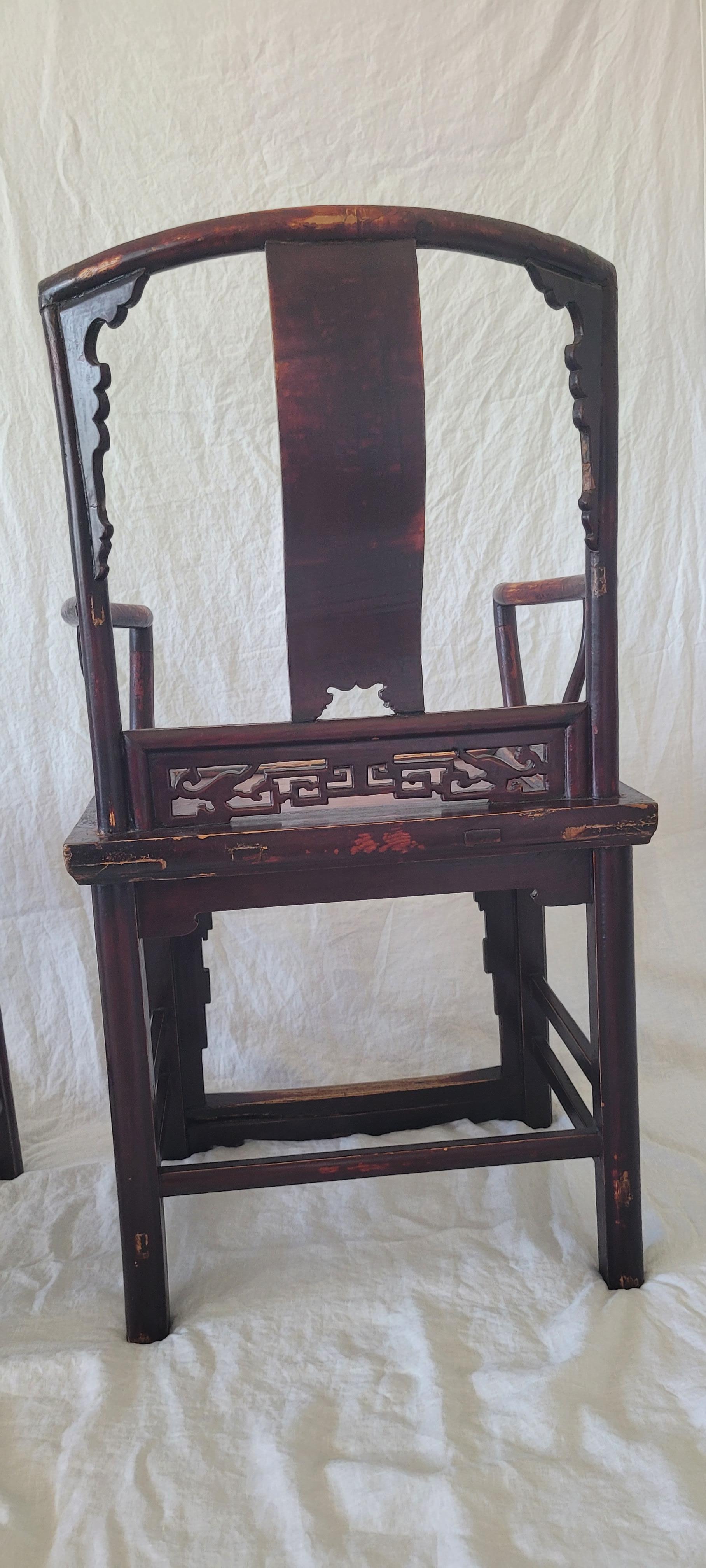 Pair of Southern Official's Hat Chairs - 19th Century For Sale 4