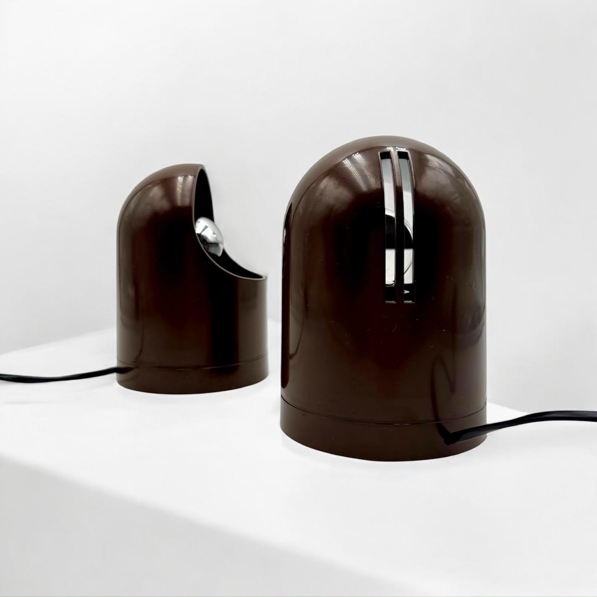Coppia di lampade 'Aurora' Siberin Caronno Italy degli anni '70 A Space Age New Old Stock in vendita 4