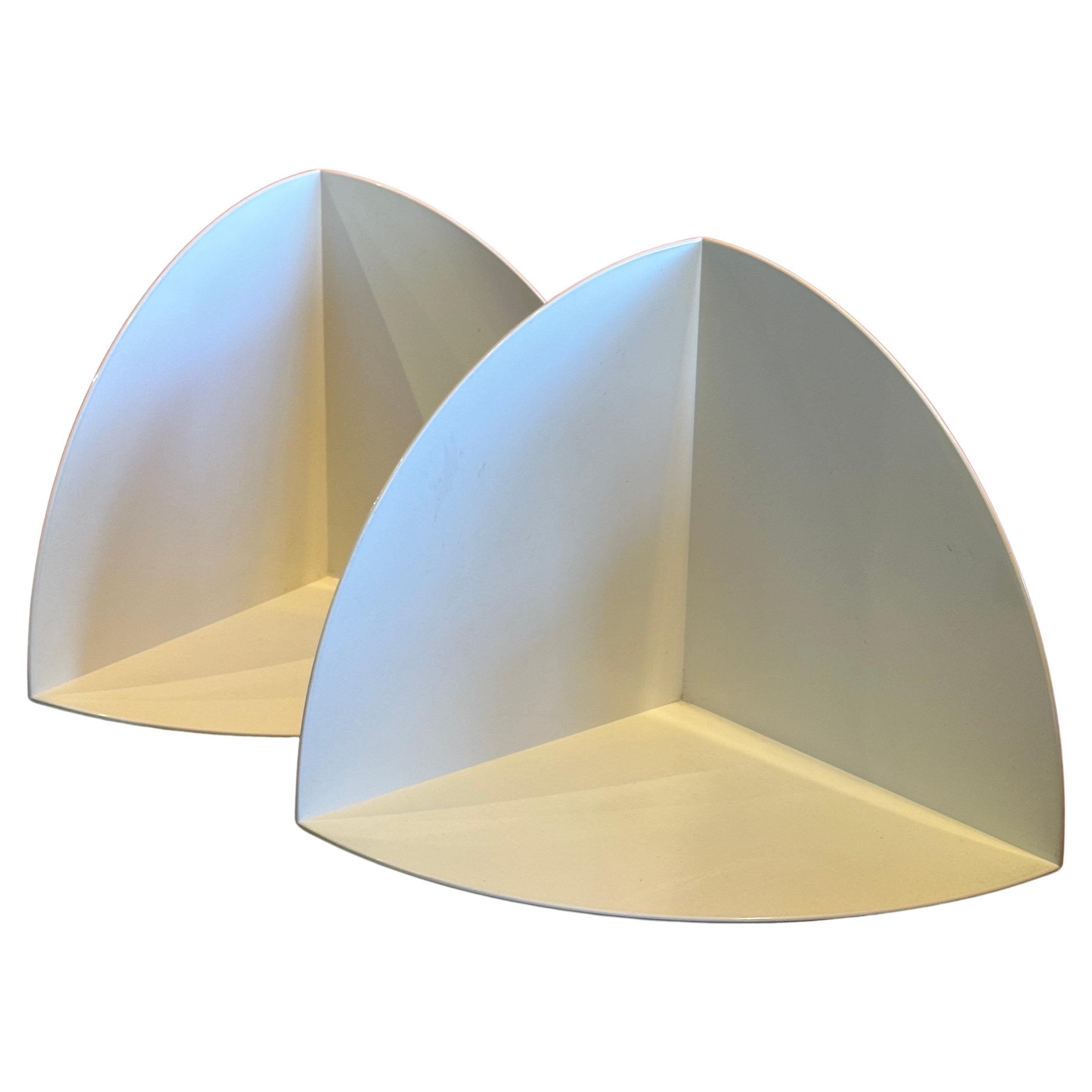 Pair of Space Age Bookends by Giotto Stoppino for Kartell For Sale