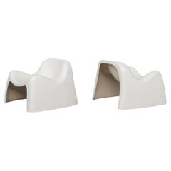 Pair of 'Space Age' Fibreglass 'Toga' Armchairs by Sergio Mazza for Artemide