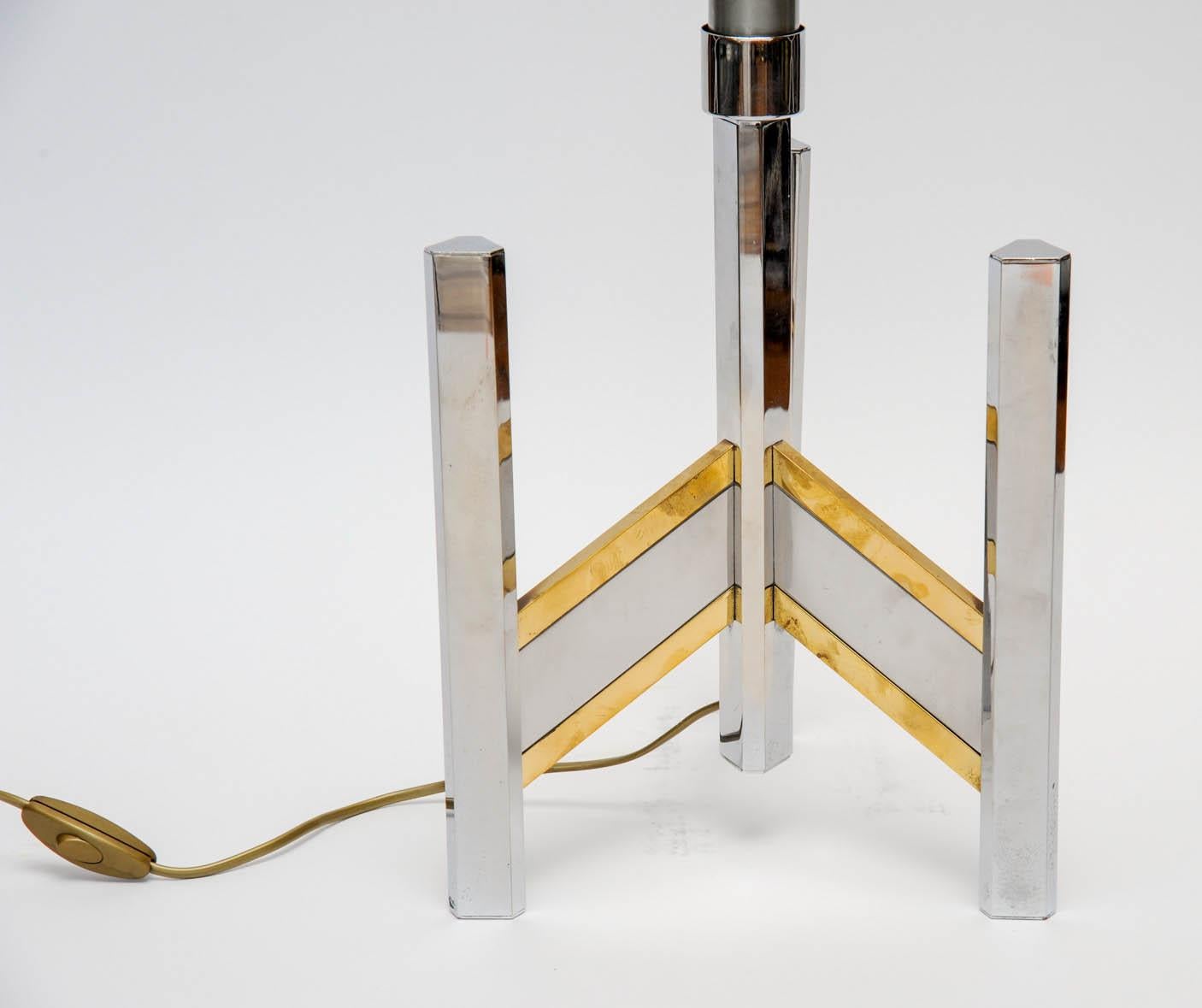Mid-Century Modern Pair of Space Age Gaetano Sciolari Table Lamps For Sale