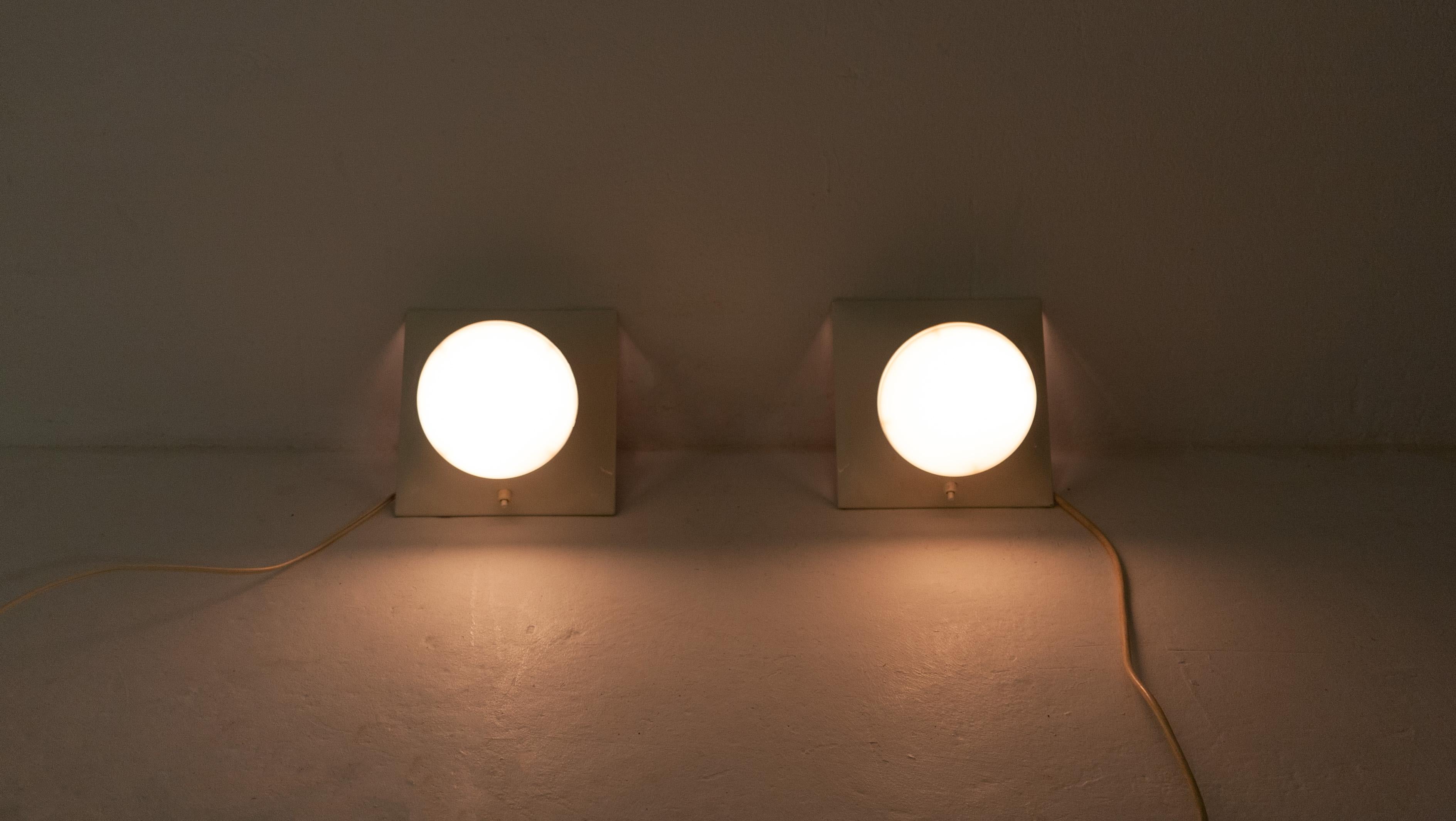 Bakelite Pair of Space Age RAAK Amsterdam Wall Lights