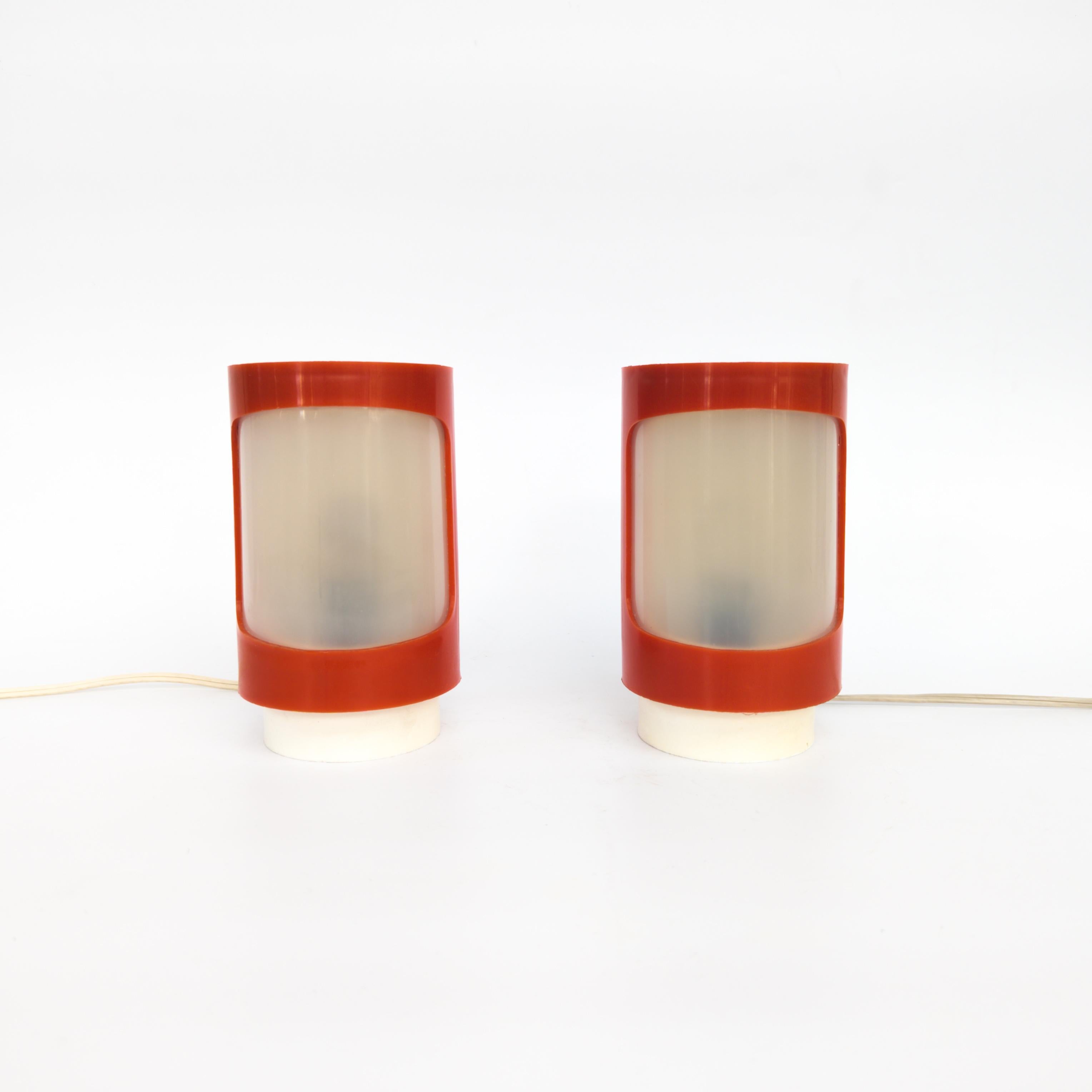 Manufactured by Elektrosvit, former Czechoslovakia in the 1960. These little lamps called 