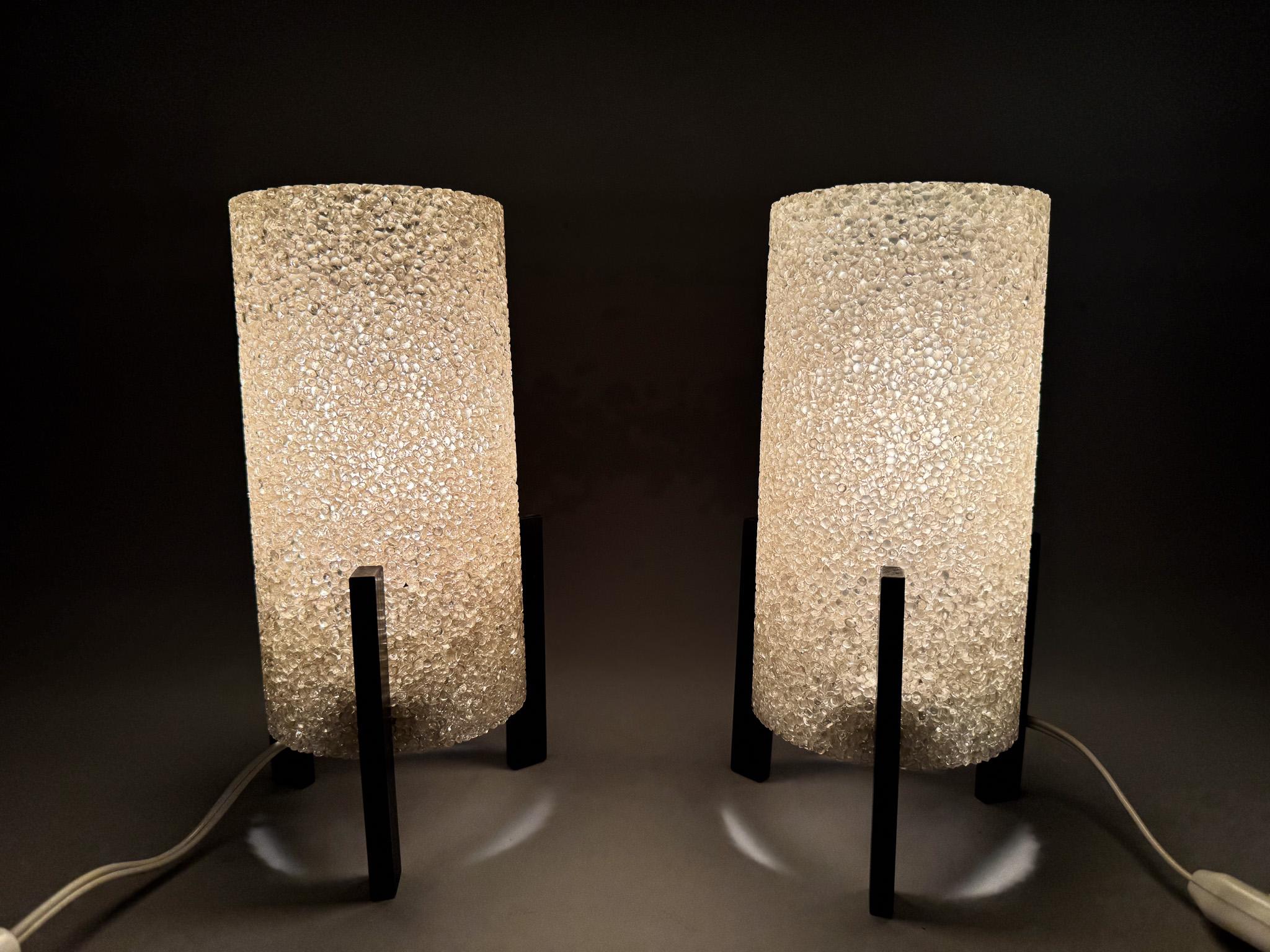 Paire de lampes de table Rockets de l'ère spatiale, 1970, Allemagne en vente 3