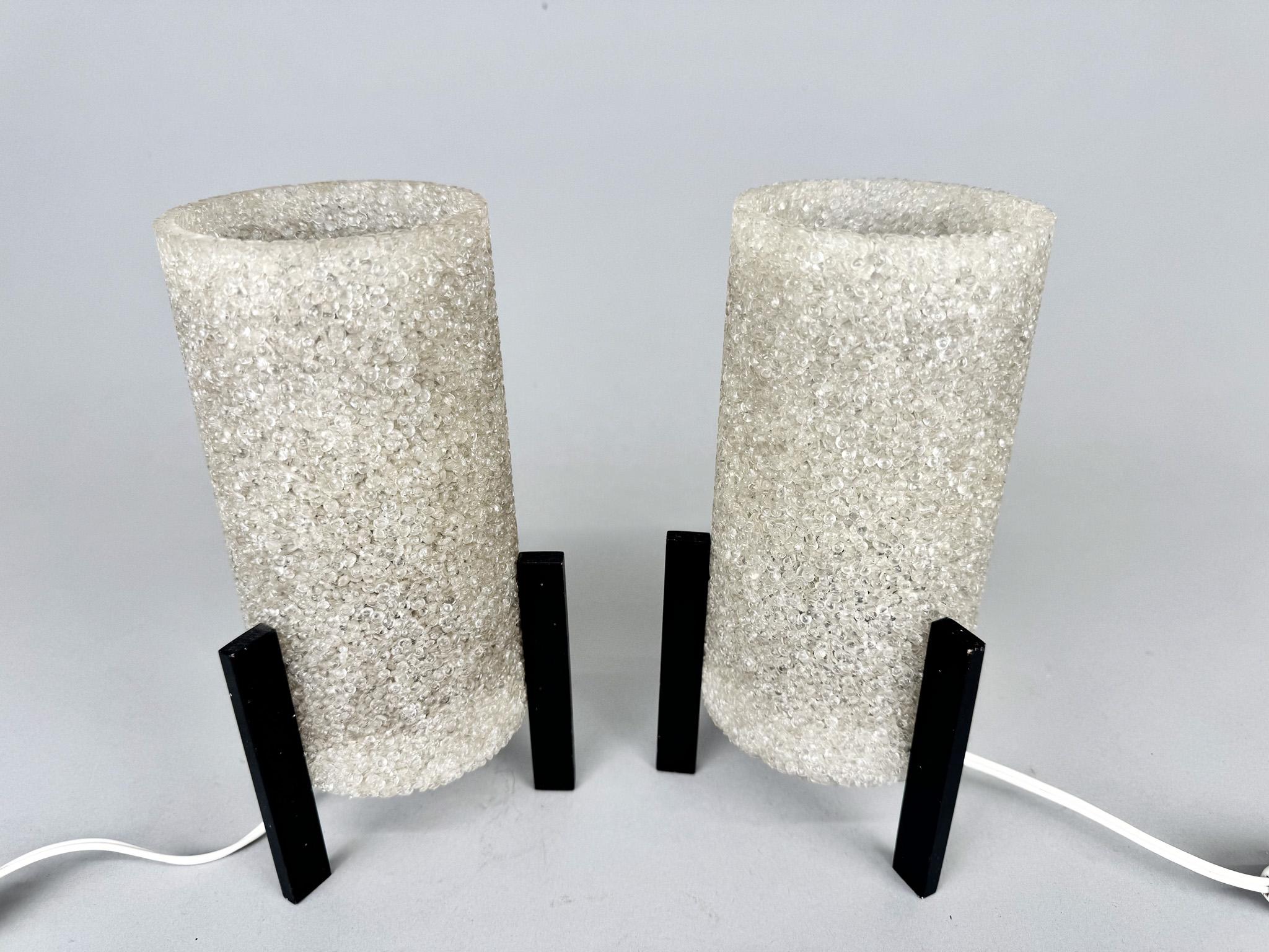 Ère spatiale Paire de lampes de table Rockets de l'ère spatiale, 1970, Allemagne en vente